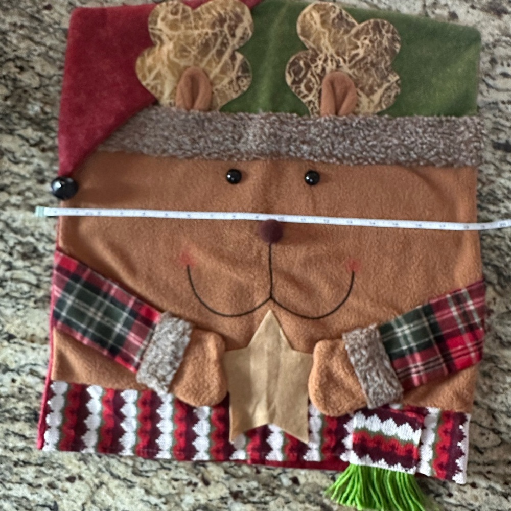 Plaid Reindeer Holiday Decor with Red and Green